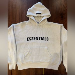 FEAR OF GOD KNIT HOODIE - Buttercream Men’s M - NWOT